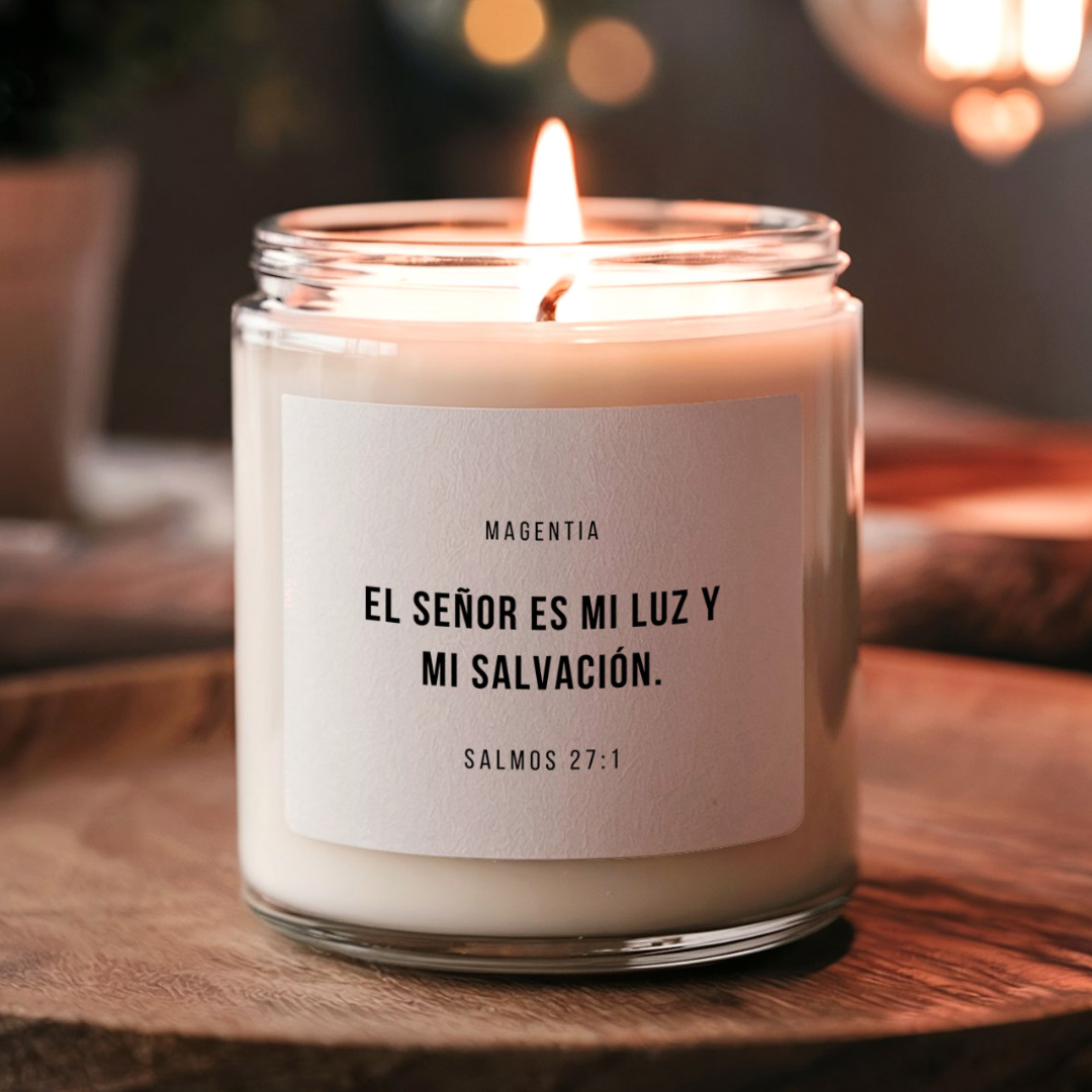 El Señor es mi luz y mi salvación | Magentia | Velas aromáticas