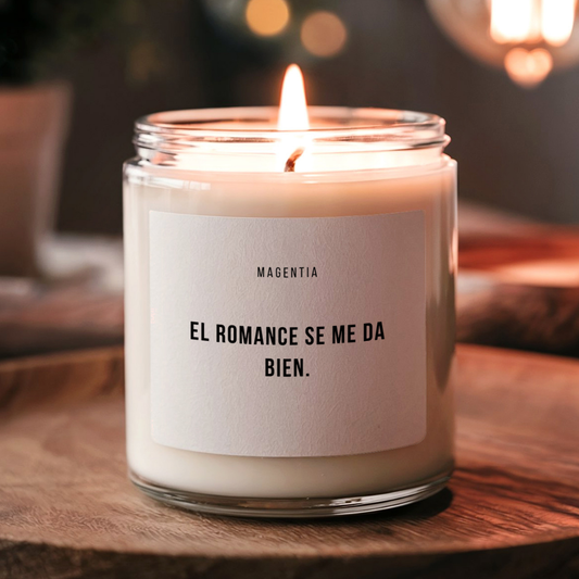 El romance se me da bien. | Magentia | Vela aromática