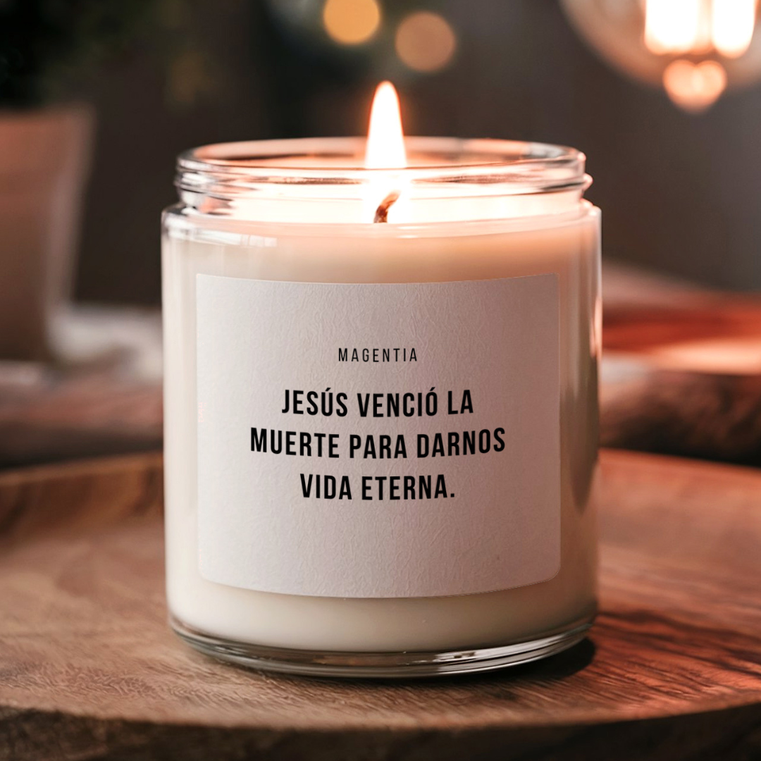 Jesús venció la muerte para darnos vida eterna | Magentia | Vela aromática